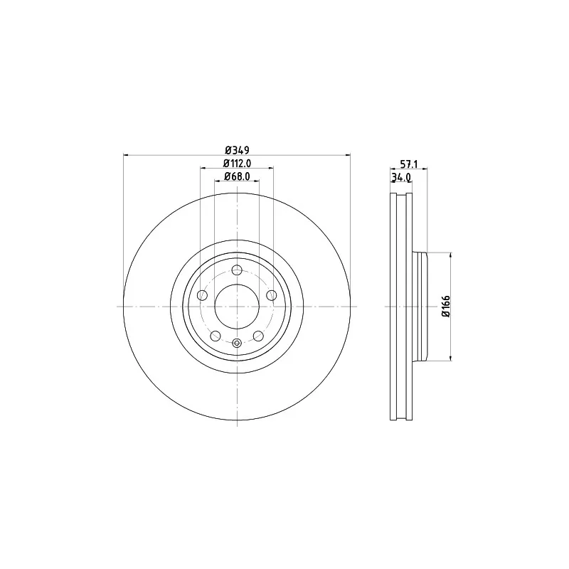 Jeu de 2 disques de frein avant MINTEX MDC2785C