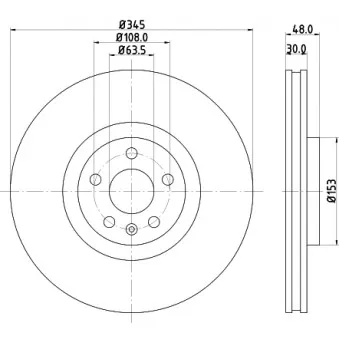 Jeu de 2 disques de frein avant MINTEX MDC2788C