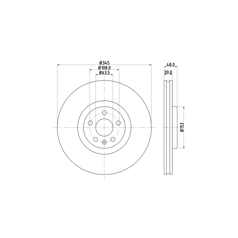 Jeu de 2 disques de frein avant MINTEX MDC2788C