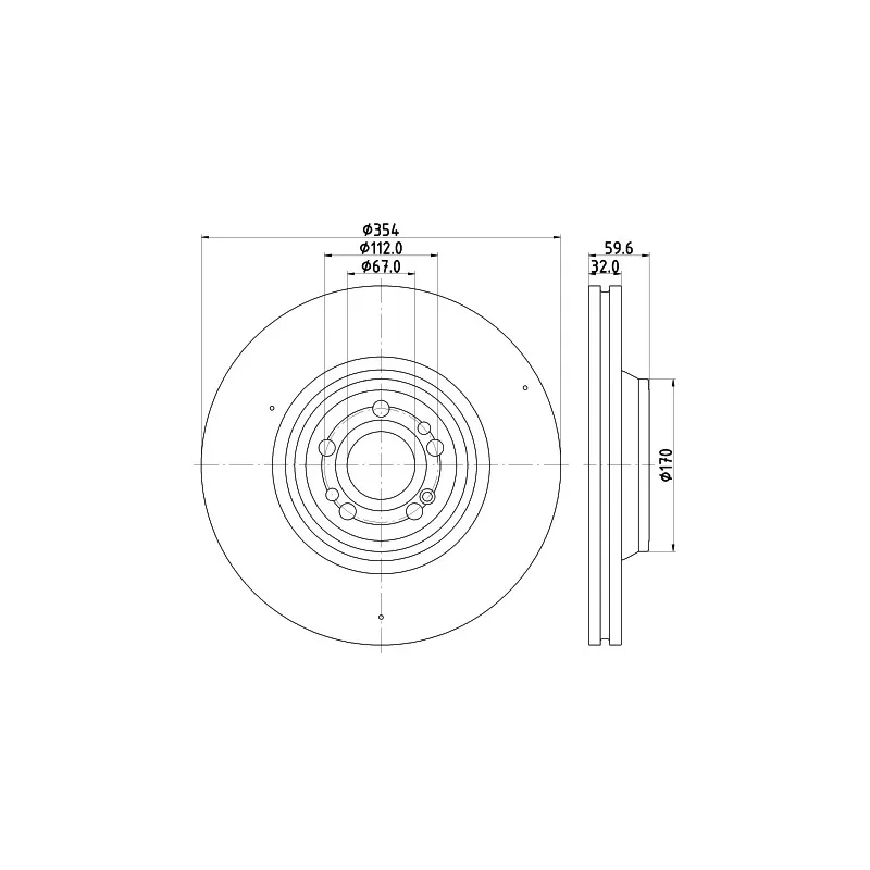 Jeu de 2 disques de frein avant MINTEX MDC2885C