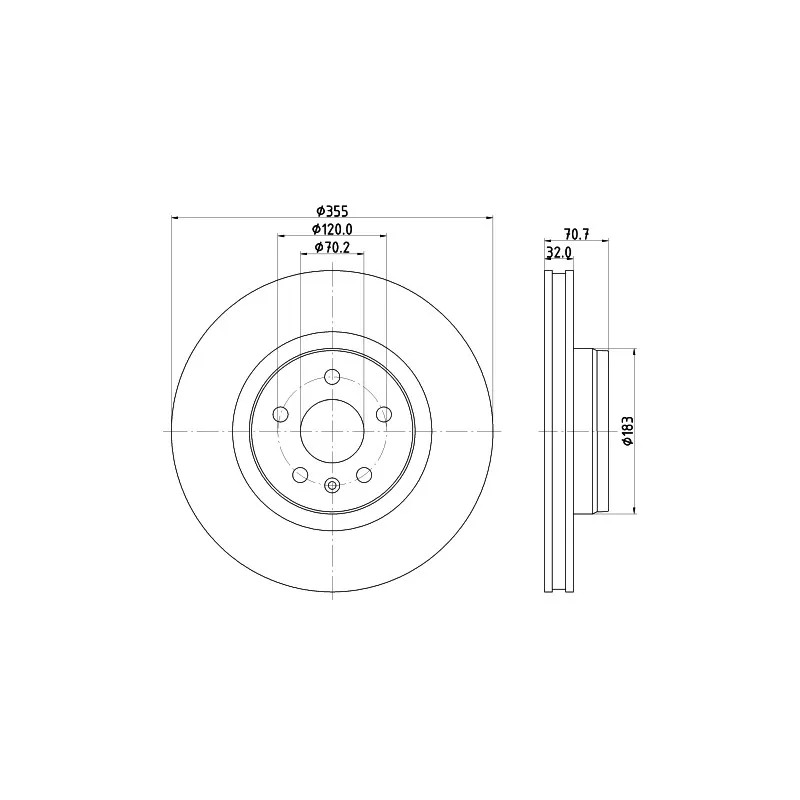 Jeu de 2 disques de frein avant MINTEX MDC2941C