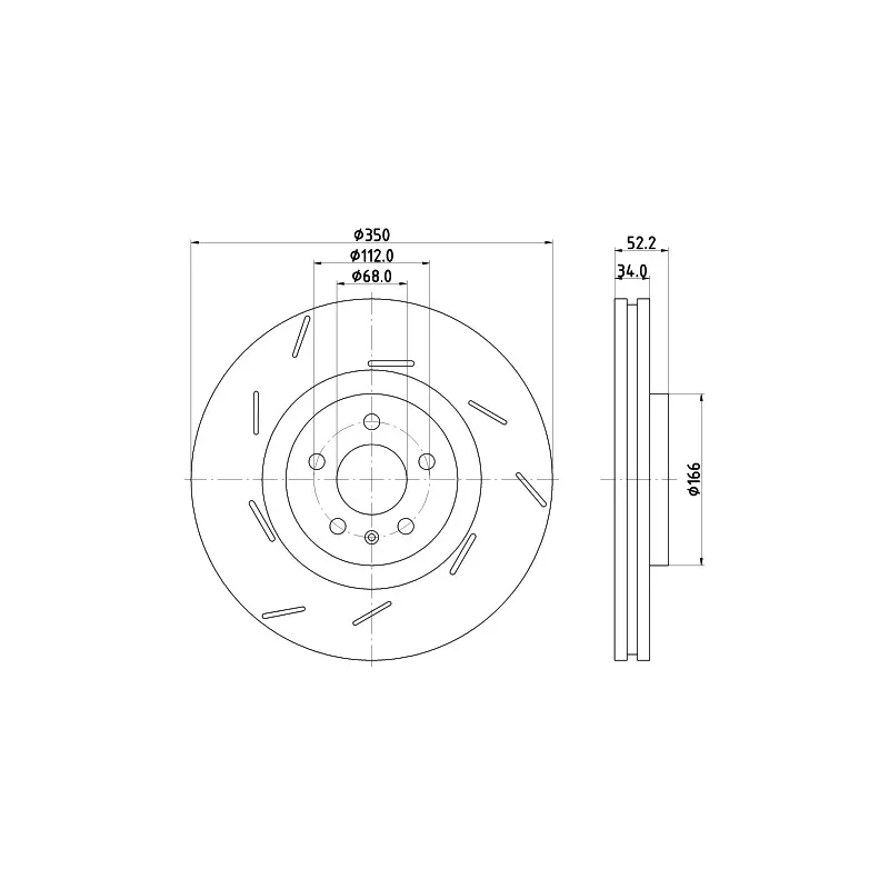 Disque de frein avant gauche MINTEX MDC3021LC