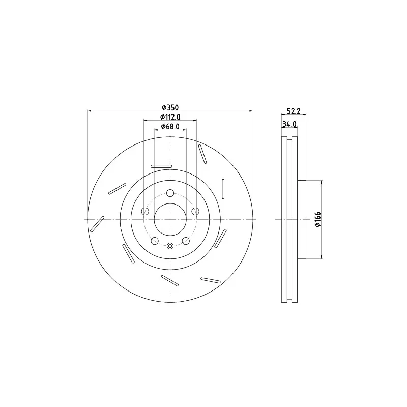Disque de frein avant droit MINTEX MDC3021RC