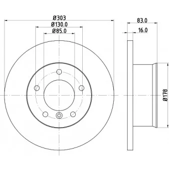 Jeu de 2 disques de frein avant MINTEX MDC671