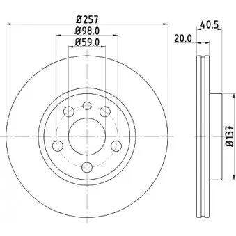 Jeu de 2 disques de frein avant MINTEX MDC992
