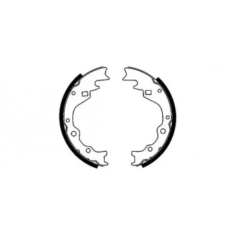 Jeu de mâchoires de frein MINTEX MFR326