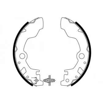 Jeu de mâchoires de frein MINTEX MFR418