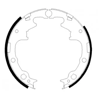 Jeu de mâchoires de frein MINTEX MFR424