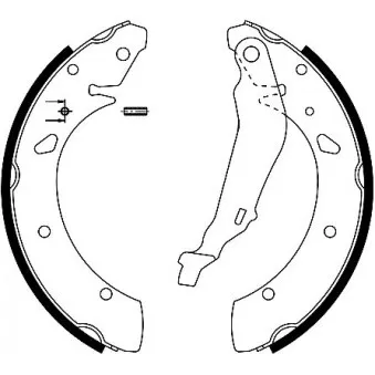 Jeu de mâchoires de frein MINTEX MFR465