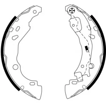 Jeu de mâchoires de frein MINTEX MFR520