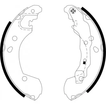 Jeu de mâchoires de frein MINTEX MFR535