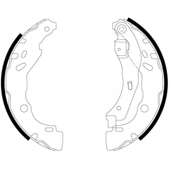 Jeu de mâchoires de frein MINTEX MFR536