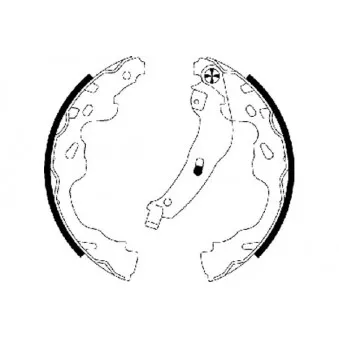 Jeu de mâchoires de frein MINTEX MFR553