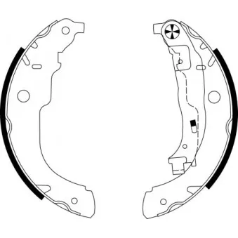 Jeu de mâchoires de frein MINTEX MFR576