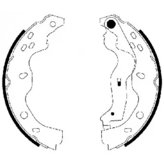 Jeu de mâchoires de frein MINTEX MFR582