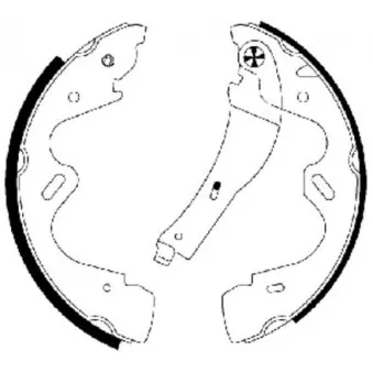 Jeu de mâchoires de frein MINTEX MFR588