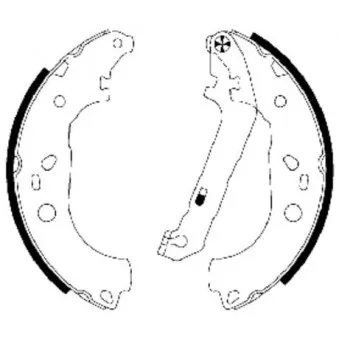 Jeu de mâchoires de frein MINTEX MFR592