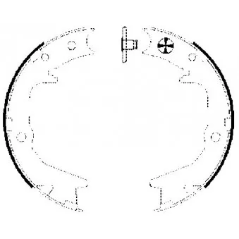 Jeu de mâchoires de frein, frein de stationnement MINTEX MFR626