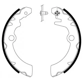Jeu de mâchoires de frein MINTEX MFR652