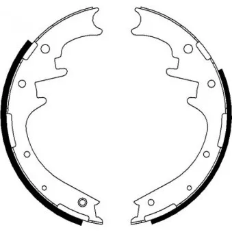 Jeu de mâchoires de frein MINTEX MFR663