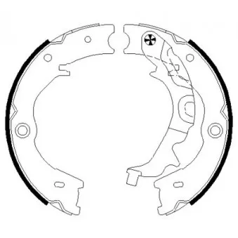 Jeu de mâchoires de frein, frein de stationnement MINTEX MFR675