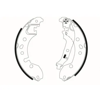 Jeu de mâchoires de frein MINTEX MFR725