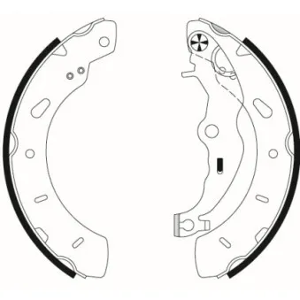 Jeu de mâchoires de frein MINTEX MFR727