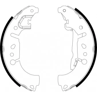 Jeu de mâchoires de frein MINTEX MFR731