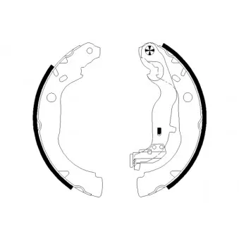 Jeu de mâchoires de frein MINTEX MFR746