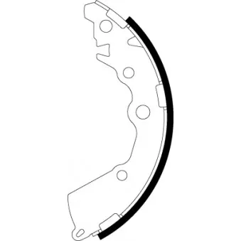 Jeu de mâchoires de frein MINTEX MFR749