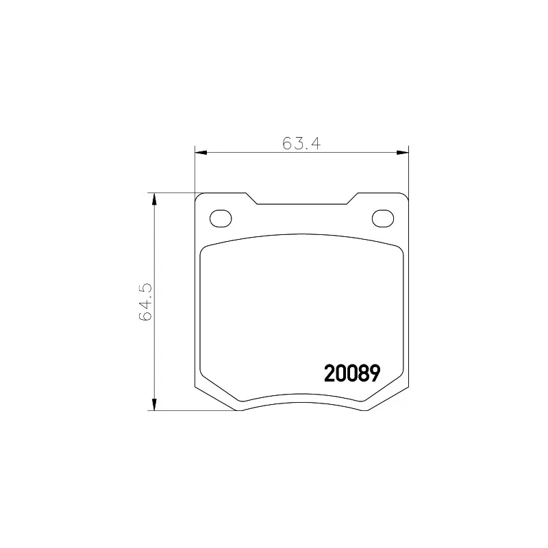 Jeu de 4 plaquettes de frein avant MINTEX MGB535