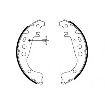 Jeu de mâchoires de frein MINTEX MSK231