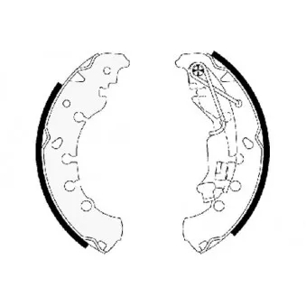 Jeu de mâchoires de frein MINTEX MSK278