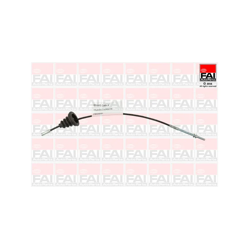 Tirette à câble, frein de stationnement FAI AutoParts FBC0231