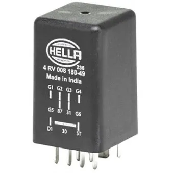 Appareil de commande, temps de préchauffage HELLA 4RV 008 188-491