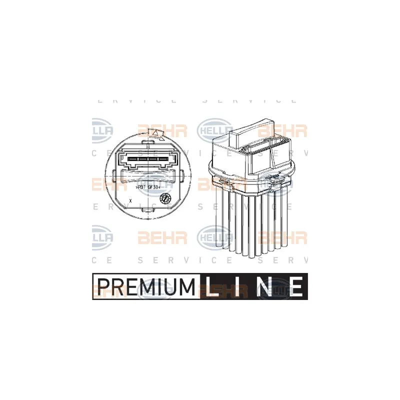 Régulateur, pulseur d'air habitacle HELLA 5DS 351 320-011