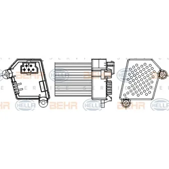 Régulateur, pulseur d'air habitacle HELLA 5HL 351 311-521