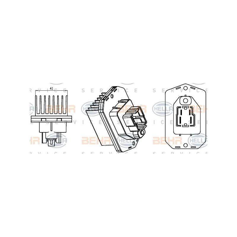 Régulateur, pulseur d'air habitacle HELLA 5HL 351 321-764