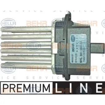 Régulateur, pulseur d'air habitacle HELLA 5HL 351 332-381