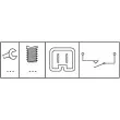 Interrupteur, commande d'embrayage (gestion du moteur) HELLA 6DD 008 622-711 - Visuel 2