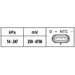 Capteur, pression de suralimentation HELLA 6PP 009 400-581 - Visuel 2