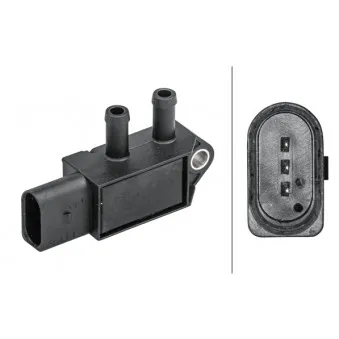 Capteur, pression des gaz échappement HELLA 6PP 009 409-161
