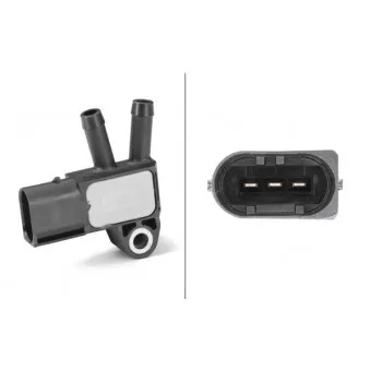 Capteur, pression des gaz échappement HELLA 6PP 009 409-211