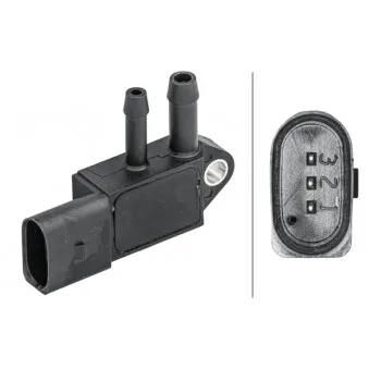 Capteur, pression des gaz échappement HELLA 6PP 009 409-231