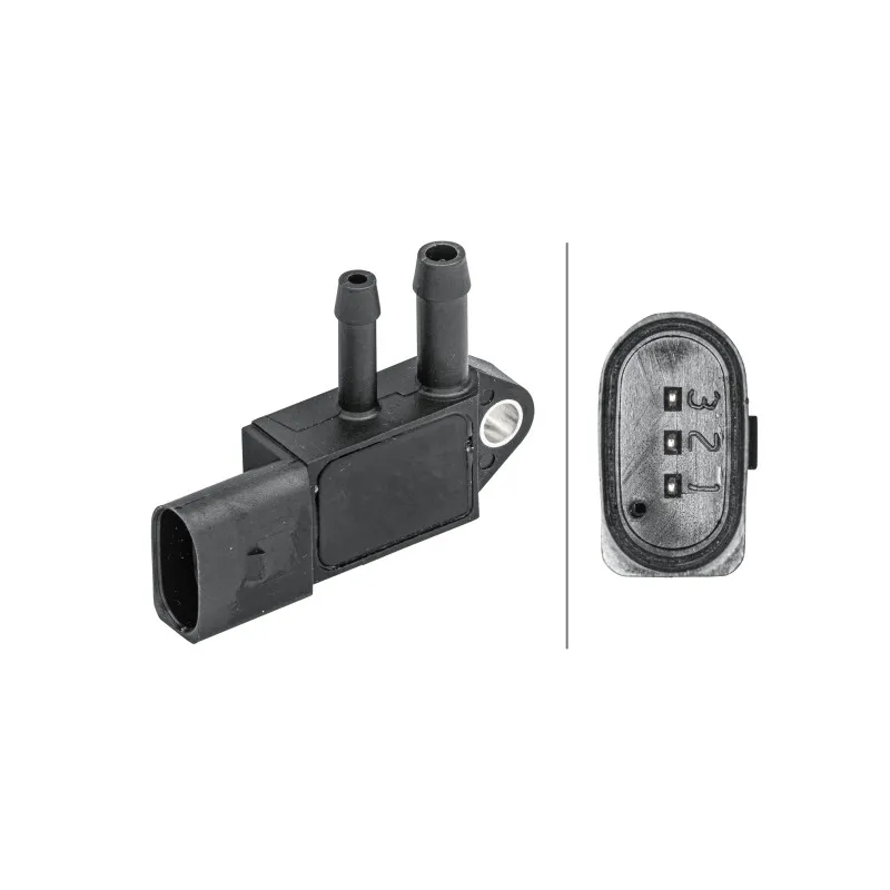 Capteur, pression des gaz échappement HELLA 6PP 009 409-231