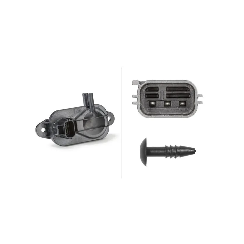 Capteur, pression des gaz échappement HELLA 6PP 009 409-271