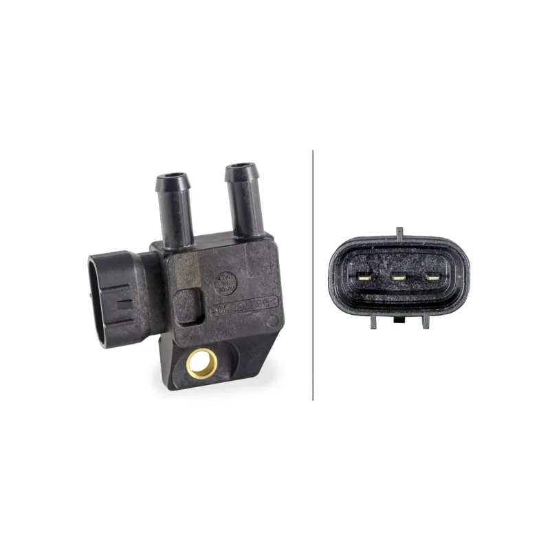 Capteur, pression des gaz échappement HELLA 6PP 009 409-311