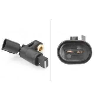 Capteur, vitesse de roue avant gauche HELLA 6PU 009 106-091