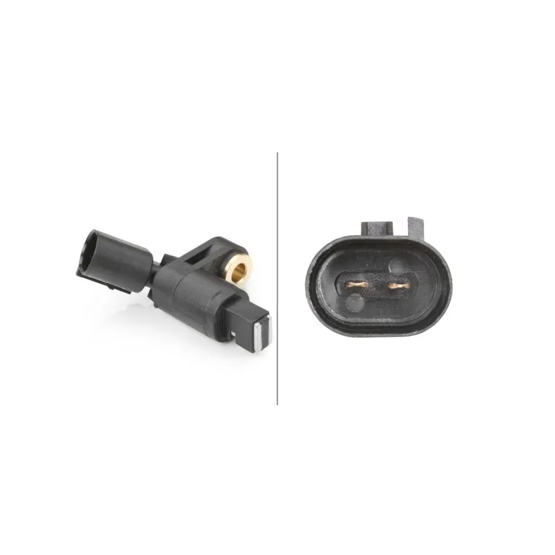 Capteur, vitesse de roue avant gauche HELLA 6PU 009 106-091