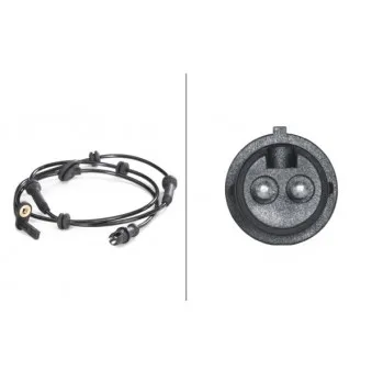 Capteur, vitesse de roue avant gauche HELLA 6PU 009 106-771